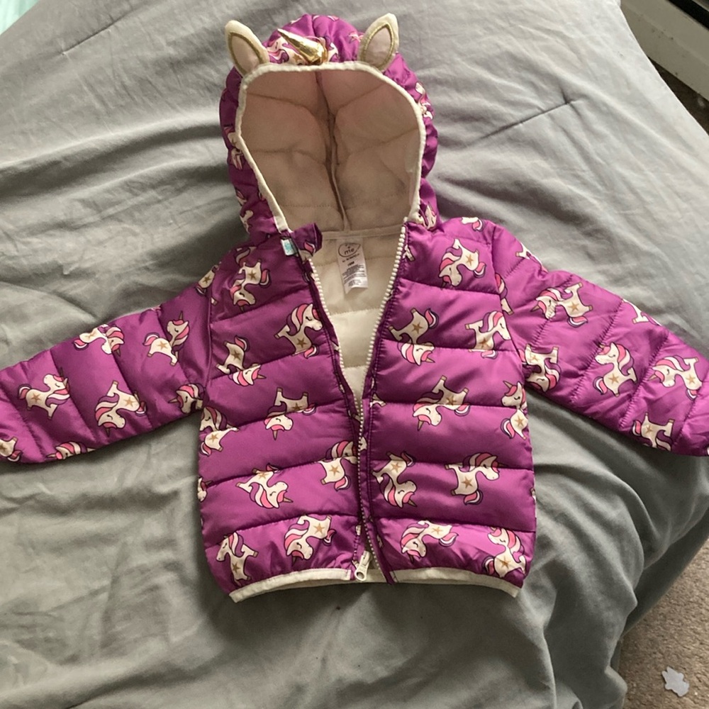 Purple Unicorn Hooded Jacket